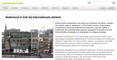 Nederland in trek bij internationale winkels | Architectenweb