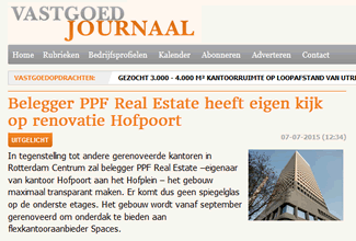 Belegger PPF Real Estate heeft eigen kijk op renovatie Hofpoort | Vastgoed Journaal