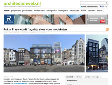 Rokin Plaza, ZZDP Architecten, architectenweb.nl
