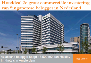 Aziatische belegger koopt 17.500 m2 aan Holiday Inn-hotels in Amsterdam | Vastgoed Journaal