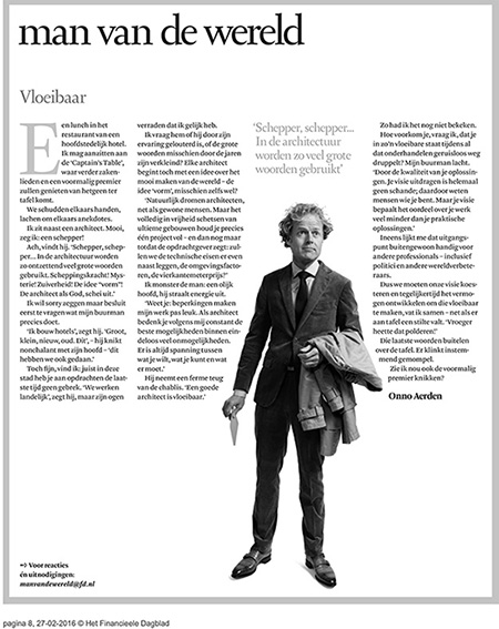 2016 02 27 Financieel dagblad Man vd Wereld Vloeibaar